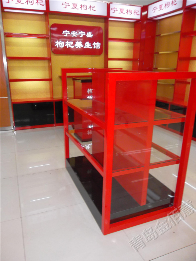 青島金佰意展柜工廠食品展柜SPJBY012